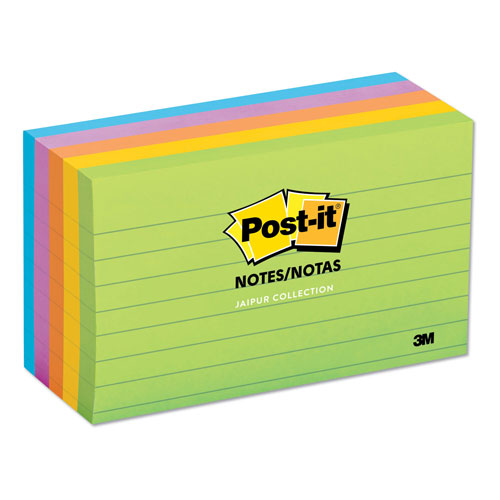 Post-it® Original Pads in Floral Fantasy Collection Colors, Note Ruled, 3