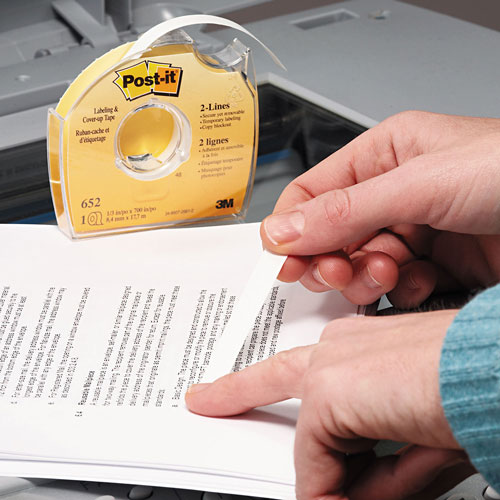 Post-it® Labeling and Cover-Up Tape, Non-Refillable, 1/3