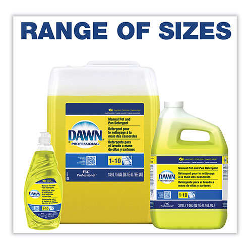 Dawn® Professional Manual Pot & Pan Detergent Concentrate, Lemon Scent, Concentrate, 38 oz. Bottles, 8/Case