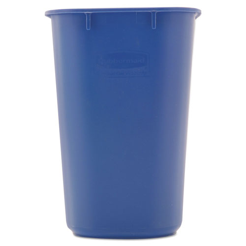 Rubbermaid Deskside Recycling Container, Small, 13.63 qt, Plastic, Blue