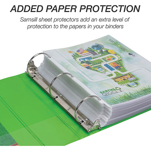 Samsill Sheet Protectors for 3 Ring Binder 8.5 x 11 inch Page