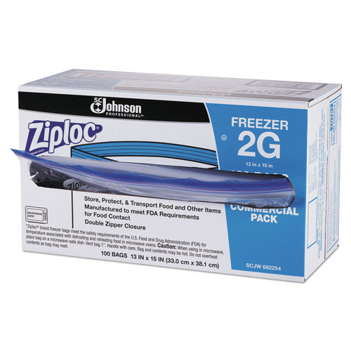 Ziploc Double Zipper Freezer Bags - SJN682258 