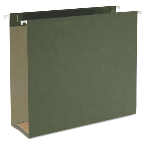 Smead Box Bottom Hanging File Folders, Letter Size, Standard Green, 25/Box