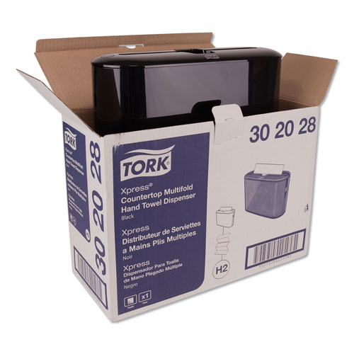 Tork Xpress Countertop Towel Dispenser, 12.68 x 4.56 x 7.92, Black