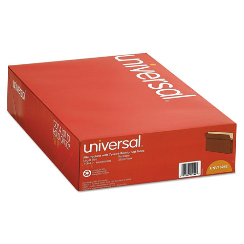 Universal Redrope Expanding File Pockets, 1.75