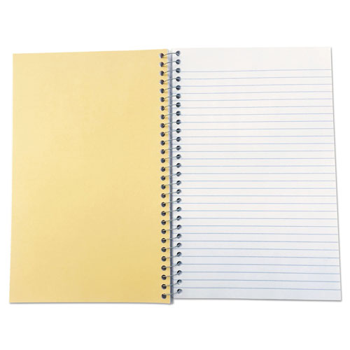 Universal Wirebound Notebook, 3-Subject, Medium/College Rule, Black Cover, (120) 9.5 x 6 Sheets