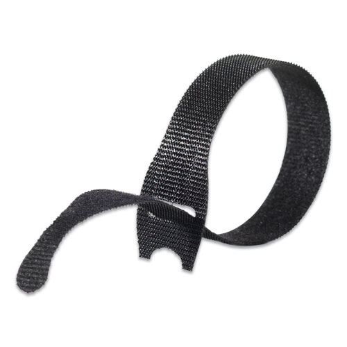 VELCRO Brand ONE-WRAP Thin Ties 8in x 1/2in Ties, Gray & Black - 50 ct.