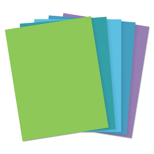 Primary Two 6-Color Assortment, 8.5” x 11”, 24 lb/89 gsm, 120 Sheets, Color Paper