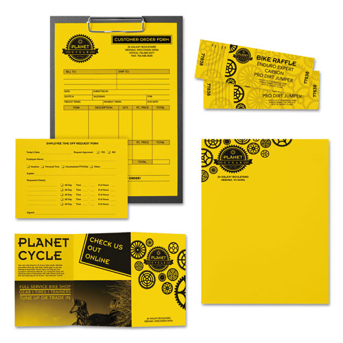 Astrobrights Color Paper, 24 lb, 8.5 x 11, Solar Yellow, 500/Ream