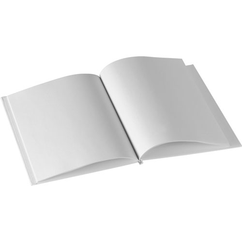 Ashley Hardcover Blank Books, 6 x 8, 28 Pgs, 12-pack, White, ASH10700BD