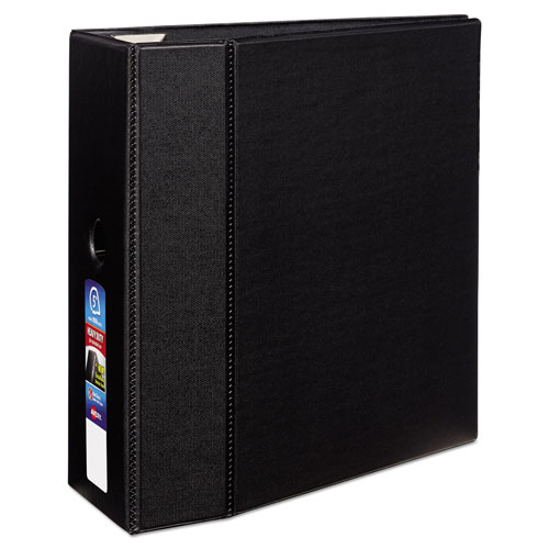 Avery Heavy-Duty Non-View Binder with DuraHinge, Locking One Touch EZD Rings and Thumb Notch, 3 Rings, 5" Capacity, 11 x 8.5, Black