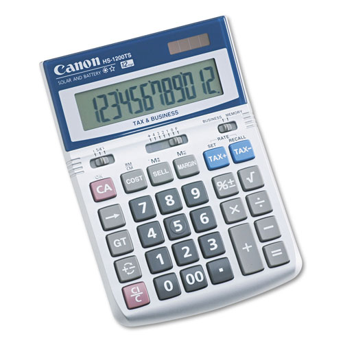 Canon HS-1200TS Desktop Calculator, 12-Digit LCD