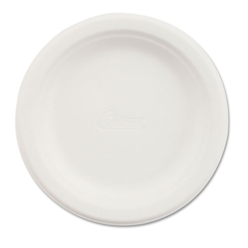 Chinet Paper Dinnerware, Plate, 6" dia, White, 125/Pack