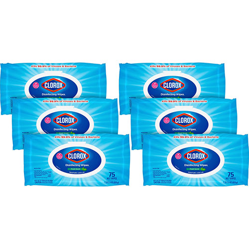 Clorox® Disinfecting Wipes, Fresh Scent, 75 Count, 75 Count