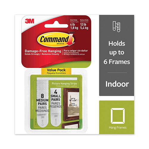 3M Command™ Medium Picture Hanging Strips with 4 strips-Pack