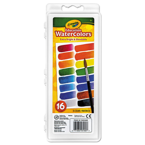 Crayola Watercolors 16 Assorted Colors