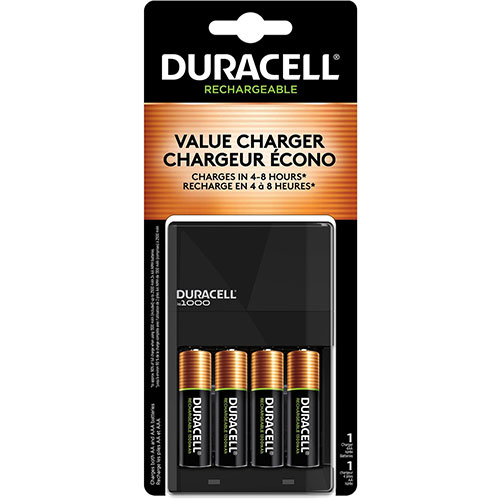 Duracell, DURNLAA4BCD, StayCharged AA Rechargeable Batteries, 4