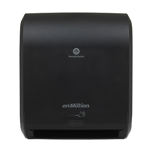enMotion 10" Automated Touchless Paper Towel Dispenser, Black, 14.700" W x 9.500" D x 17.300" H