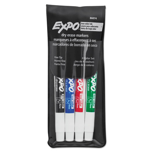 Avery Marks-A-Lot Whiteboard Dry Erase Markers, Fine Point, 4 Colors - 4 markers