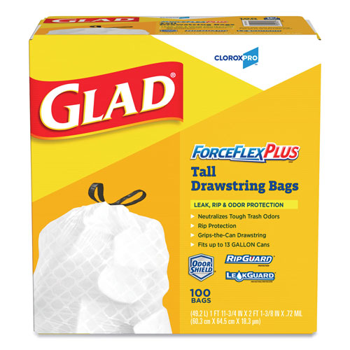 Buy Glad ForceFlex Plus Tall Kitchen Trash Bag 13 Gal., White