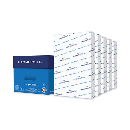 Hammermill White 92 Bright Copy Plus Print Paper, 8.5 x 11 inch - 500  sheets per ream -- 5 reams per case