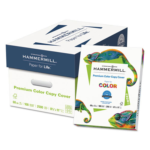 Hammermill Color Copy Digital Cover Stock 60 lbs. 8-1/2 x 11 White 250 Sheets