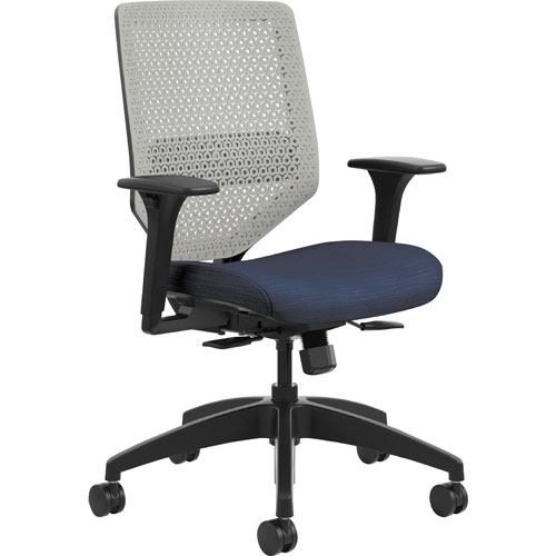 Hon Task Chair, Mesh Back, 29-3/4" x 29" x 42", Titanium Back/Midnight
