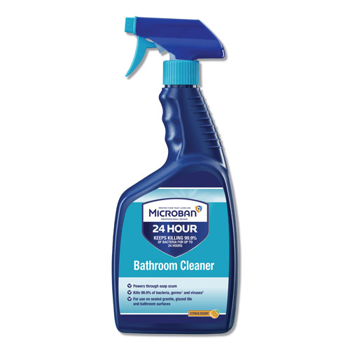 Procter & Gamble Microban 24 Hour Disinfectant Bathroom Cleaner, 32 oz.  Spray Bottle, PGC30120EA