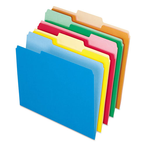 Pendaflex Interior File Folders, 1/3-Cut Tabs, Letter Size, Assortment 2, 100/Box