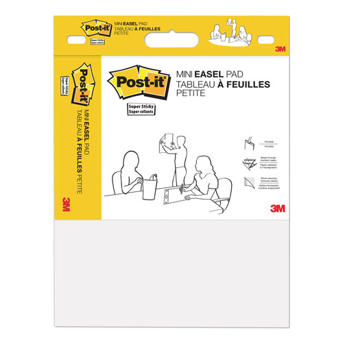 3M Post-it® Vertical-Orientation Self-Stick Easel Pads, Unruled, 20 White  15 x 18 Sheets, 2/Pack, MMM577SS