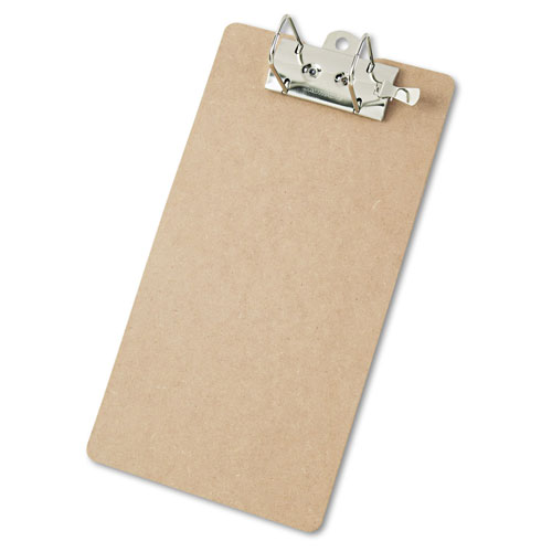 Saunders Recycled Hardboard Archboard Clipboard, 2" Clip Cap, 8 1/2 x 14 Sheets, Brown