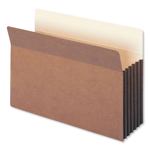 Smead Redrope Drop-Front File Pockets w/ Fully Lined Gussets, 5.25" Expansion, Legal Size, Redrope, 10/Box