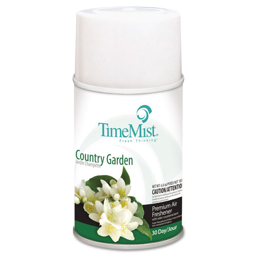 Timemist Premium Metered Air Freshener Refill, Country Garden, 6.6 oz Aerosol