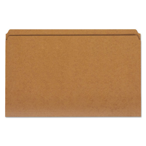Universal Reinforced Kraft Top Tab File Folders, Straight Tabs, Legal Size, 0.75" Expansion, Brown, 100/Box