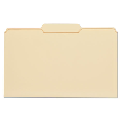 Universal Top Tab File Folders, 1/3-Cut Tabs: Center Position, Legal Size, 0.75" Expansion, Manila, 100/Box