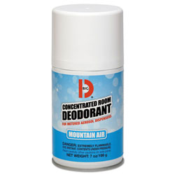 Big D Metered Concentrated Room Deodorant, Mountain Air Scent, 7 oz Aerosol, 12/Carton