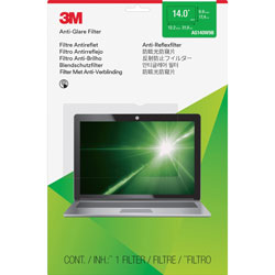 3M Antiglare Frameless Filter for 14 in Widescreen Laptop, 16:9 Aspect Ratio