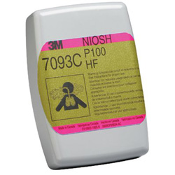 3M Particulate Filter 7093, P100, Nuisance Level Organic Vapor/Acid Gas, Magenta/Olive