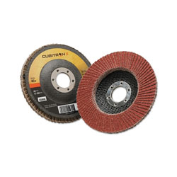 3M Cubitron II™ Flap Disc 967A, 4-1/2 in dia, 40 Grit, 7/8 in Arbor, 13,300 RPM, Type 27