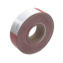 3M Diamond Grade Conspicuity Marking Roll, 2 in X 150 ft, Red/White
