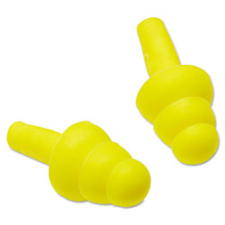 3M E-A-R™ Ultrafit® Earplugs, Elastomeric Polymer, Yellow, Uncorded, Poly Bag