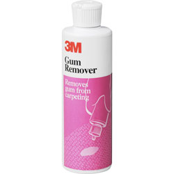 3M Gum Remover, Resoiling Protection, No Sticky Residue, 8 oz, 6/CT