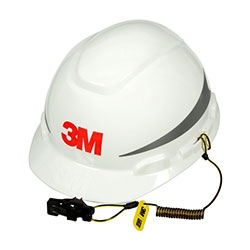 3M Hard Hat Tether, Used With 3M Hard Hats and Caps, Hat Clips
