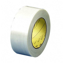 3M High Performance Filament Tape, Natural Rubber Adhesive, 12mm x 55m, 3" Core