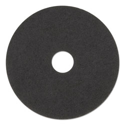 3M Low-Speed Stripper Floor Pad 7200, 17" Diameter, Black, 5/Carton (MMM08379)