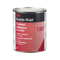 3M Neoprene High Performance Contact Adhesive 1357, 1 qt, Can, Gray-Green