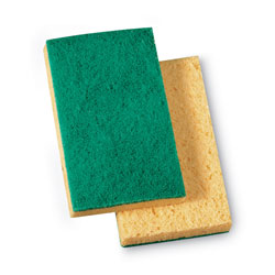 3M Niagara Medium Duty Scrubbing Sponge 74N, 3.6 x 6, 1 in Thick, Yellow/Green, 20/Carton
