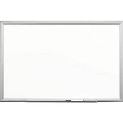 3M Porcelain Dry Erase Board, 72 x 48, Widescreen Aluminum Frame