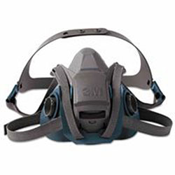3M Rugged Comfort Quic-Latch Half-Facepiece Reusable Respirator, Large