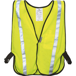 3M Safety Vest, Reflective Clothing, One-Size, Adj., Yellow